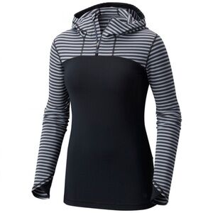 Mountain Hardwear Butterlicious Hoodie women’s size small black outdoor stretch